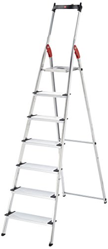 Preisvergleich Produktbild Hailo 8040-707 - 7 XXL-treden Aluminium beveiligings- huishoudladder