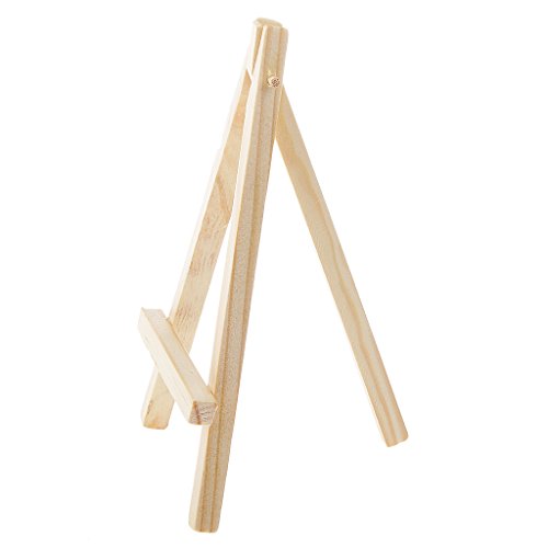 Phenovo Kunst Versorgung Staffelei Mini Holz Tischvitrine Natürliche Handwerk Stehen – 15 * 8cm - 4