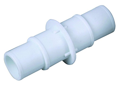 well2wellness® Weißer Universal – Schlauchverbinder für 32 und 38 mm plus 2 Schlauchschellen - 2