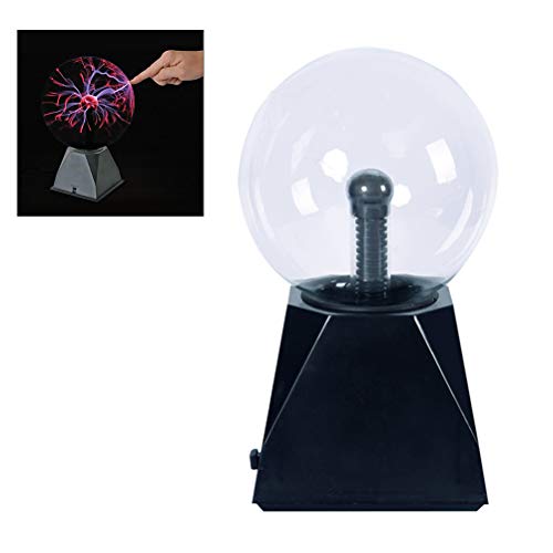 Preisvergleich Produktbild Comtervi 8 Zoll Magische Plasmakugel Leucht Ball Elektrostatische Kugel Berührungsempfindliche Blitzkugel, Blinkende Pädagogisches Spielzeug Physik Blitzlicht Plasmalampe Sphäre Lichteffekte