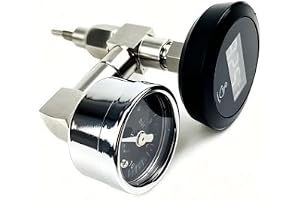E61 temperatur- och tryckdisplay för espressomaskin, E61 brygghuvud termometer och manometer, realtid vattentemperaturvisning
