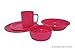 Produktbild Geschirr-Set, 5-teilig, pink, Sonja-PLASTIC, Made in Germany