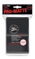 Ultra Pro 100 Ultra Pro Deck Protector Sleeves Pro-Matte Black - Standard Mat