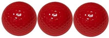 Quality Standard Dark Red Miniature Golf Ball 3 Ball Sleeve