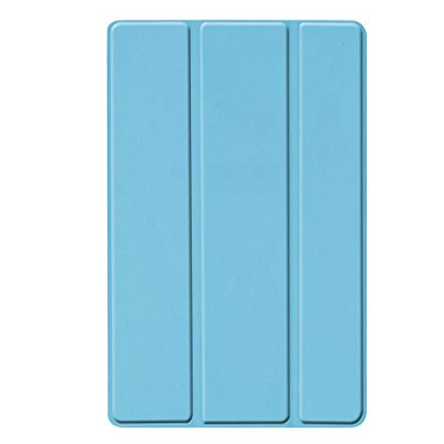 Preisvergleich Produktbild Bescita6 Flache Platte Computer Schutzfilm Dreifachgefaltet Flache Schale Volltonfarbe Dreifachgefaltet Stand Leder Intelligenter Fall Für Samsung Galaxy Tab A 10.1 2019 Sm-T515