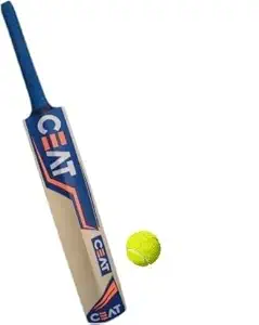 PMG Rohit Sharma Poplar Willow Cricket Bat with Tennis Cricket Ball (1 Bat and 1 Ball)