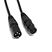 Produktbild YUYOUG XLR-Kabel, XLR-Stecker auf Buchse Mikrofon-Verlängerungskabel Stereo-Audio-Adapter für Verstärker, Mikrofone, Mischer, Vorverstärker, Lautsprechersystem oder andere professionelle Aufnahmen 0.5m