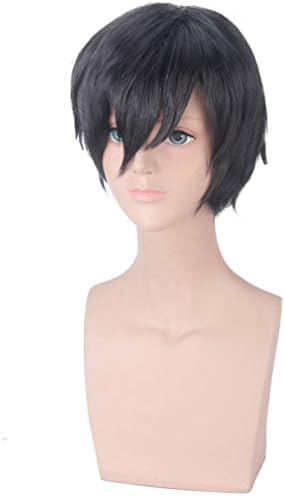 Short Black Anime Cosplay Wig