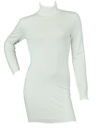 Preisvergleich Produktbild Love Lola Damen Kleid, Einfarbig, Crema, M