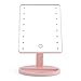 Produktbild 16 LED Schminkspiegel Berühren Bildschirm Schminkspiegel 180-360 Grad Drehung Einstellbare Arbeitsplatte Schminkspiegel USB oder 4 * AA Batterie Stromversorgung (Rosa)