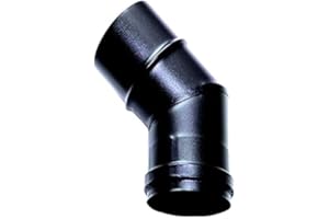 MBM Bogen 45 ° flue DN 80 emailliertem lackiert 600 Grad für Pelletofen oder Holz schwarz Sce Stahlrohr in Italien hergestellt