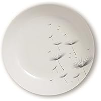 Excelsa magatama Plato Hondo, Porcelana, Gris, 21.5 x 21.5 x 4 cm