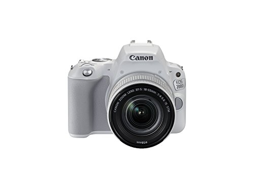 Canon EOS 200D Digital SLR Camera with EF-S 18 - 55 mm f/4-5.6 IS STM Lens - White