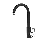 AWA - HANDY U - Cromato & Negro - GriferÌa para fregadero - Grifo - Mezclador para cocina