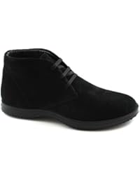 IGI&Co 86951 Calzado Deportivo Hombre Botas de Ante Negro de Alto Tobillo Cordones