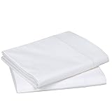 Blanc des Vosges Uni 57 Fils Drap - Coton - Blanc - 280x320 cm