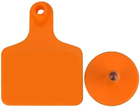 100pcs TPU Laser Curve Cattle Ear Tag Tagger Copper Head