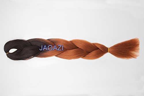 Start the Trend! Ombre 2 Tone Braid. 100g, 20 inches. Black on Brown. Like X-Pression, Xpression Braiding. Expression. (This is not x-pression braid)