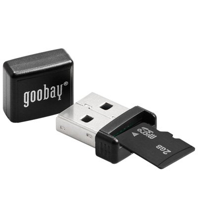 Goobay micro SD/SDHC externer Kartenleser USB 2.0 schwarz