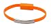 Memore Short(0.72 Ft) Orange Flat Bracelet Data Cable compatible with iPhones RS.149.00