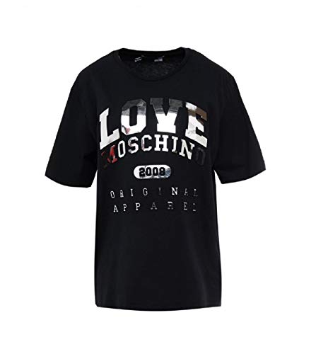 Preisvergleich Produktbild Love Moschino Foil Logo T-Shirt 14 Black