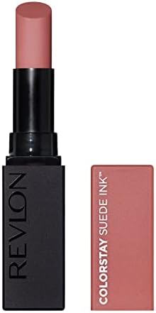 Revlon ColorStay Suede Ink Lipstick, Rossetto Opaco, A Lunga Durata, Formula No-Transfer, Arricchito con Vitamina E, Resistente All'Acqua, 001 Gut Instinct, 2.55g