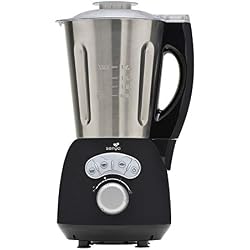 Senya Blender Chauffant Inox Cook & Ice, Mixeur Soupe Veloutée / Moulinée, Cuisson Vapeur, Glace Pilée Smoothies Milkshakes, 1, 5L