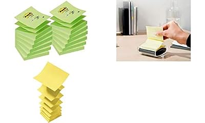 Post-It Lot de 12 Recharge POST IT Z-notes 100 feuilles 7,6 x 12,7 cm jaune