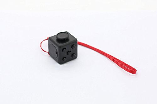 J.B.Y Fidget Cube Toy For Anxiety Stress Relief Attention Focus For Children / Adult Gift ADHD (Dark Moon) (BK)