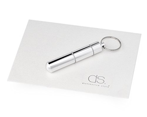 DSstyles Portable Metall Zahnstocher Halter Leichten Aluminium Legierung Tasche Größe Zahnstocher Box Schlüsselanhänger – Silber, Idear Geschenk für Weihnachten, Geburtstag, Business - 9