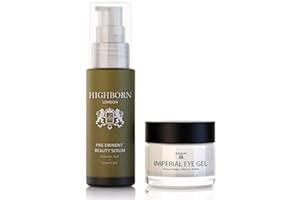 HighBorn London Revive and Defy Starter Kit - Pre-Eminent Beauty Serum & Imperial Eye Gel for Dark Circles, Puffy Eyes & Wrinkles w/Plant Collagen