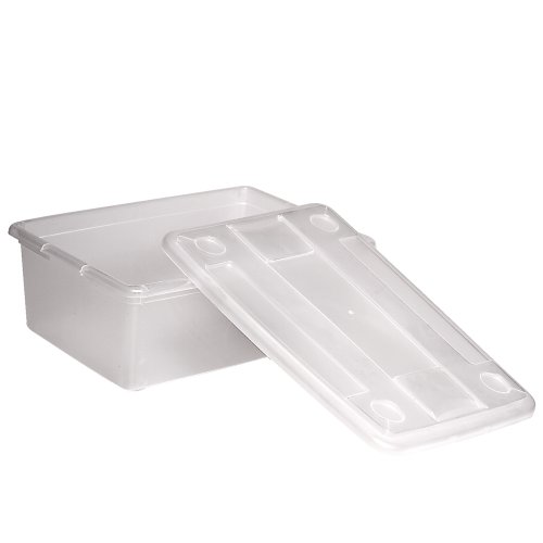 Jago Schuhbox Schuhschachtel Aufbewahrung Box mit Deckel transparent ca. 33 x 23 x 12 cm Schuhkartons im 1er- oder 2er-Set (pro Set 6 Boxen) - 2