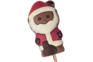 CHOCOLISSIMO Sucette père Noël en chocolat -Cadeau- Offrir ? Enfants ? Fille ? Garçon - Noël