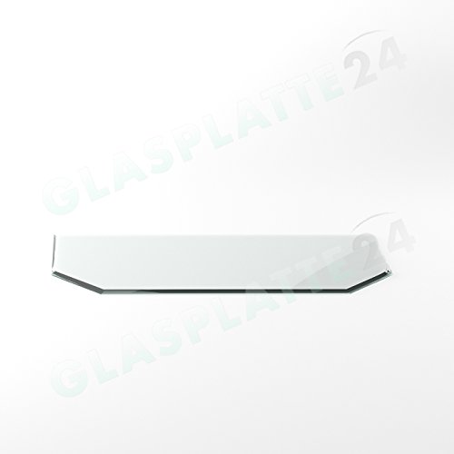 Funkenschutzplatte Form G29 Glasplatte Bodenplatte Kaminplatte Funkenschutz Ofenplatte Kaminglas Funkenschutzplatte 6mm ESG Glas T: 1000mm x B: 500mm