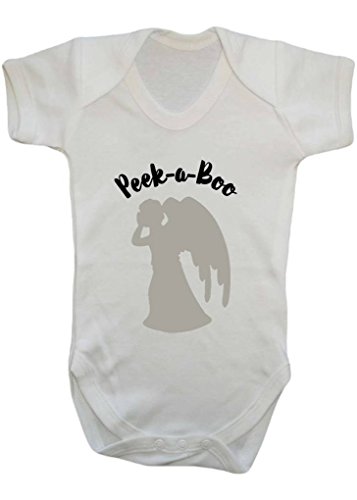 Peekaboo Creepy Weeping Angels Funny Childs Game Scary Whovian Parents Gift Doctor Who Parody Baby Onesie Vest