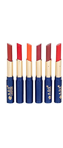 Durable Waterproof Lipstick Set of 6 Multi-colour -(ba) RS.229 (75.00% Off) - Amazon