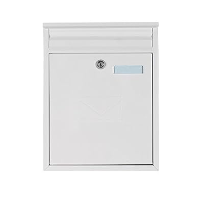 Rottner Boîte aux lettres murale Rottner Como Blanc,économiez 10 euro
