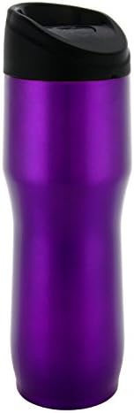 Top Quality Travel Mug Vacuum Insulated Double Walled and Leakproof for any Hot and Cold Drink (480 ml, 16 oz) (Purple)