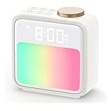 Funfor Sunrise Alarm Clock, Wake Up Light For Heavy Sleepers, 6 Natural Sounds And 10 Colors Night Light, Dual Sunlight Alarms, Sleep Aid & Snooze, Bedside Alarm Clocks For Kid's Bedroom (white)