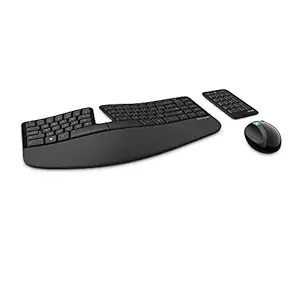 Microsoft L5V-00001 Sculpt Ergonomic Wireless Desktop Keyboard and Mouse