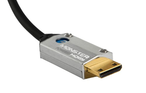 Monster 140439 SuperThin High Speed Powered HDMI Kabel 4m (Ultra-kompakt & super flexibel) grau - 4