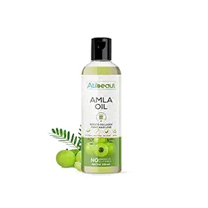 Atibeaut Natural Pure Amla Oil Provides Strength, Softness & Shine, Anti-Hair Fall, Anti-Dandruff, Pure Cold Pressed Indian Gooseberry Oil(for Men & Women) (100ml)