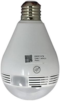 KDLD ® IP Camera With Two-Way Audio Support Night Vision Camera Wireless Security IP Camera with Security System 360 Degree Panorama Bulb IP Cam