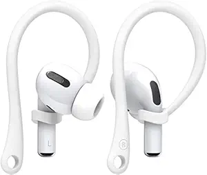 MXVOLT Earhooks Compatible with AirPods Pro Anti-Lost Secure Earhook Holder Ear Attachment Loops Airpod Clips for AirPod Earbud Sports Earhook Hooks (White)