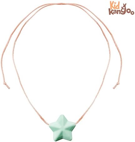 Bite collar for babies - Lactation teether with organic silicone antibacterial food - Lactation teether - collar assembled so that it is not tangled - Teether with patented material that guarantees the use in infants and children - Does not contain BPA, cadmium, latex, metals, PVC Or any other toxic substance - teething drinker collar for teething - easy washing with soap and in dishwasher - waterproof teether collar. Green color