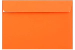 4ABOXES LTD C5 Coloured Envelopes for A5 Greeting Cards Wedding Invitations & Crafts (162x229mm) Pack of 60 (Orange Peel & Seal)