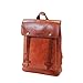 Produktbild TENDYCOCO Vintage PU Leder Lässig Rucksack College Rucksack Daypack Geschäftsreisetasche Computer Bookbag Laptop Rucksack für Mann und Frau (Braun)