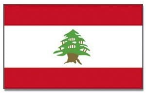 Outdoor Hissflagge Lebanon Flag 90 x 150 CM