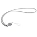 Produktbild MagiDeal Umhängende Halsband Lanyard mit Blumen Anhänger Schnüre für Handy ID Karte - Weiß