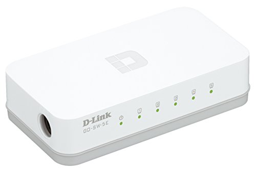 D-Link GO-SW-5E - Switch de Red con 5 Puertos 10/100 Mps, Color Blanco